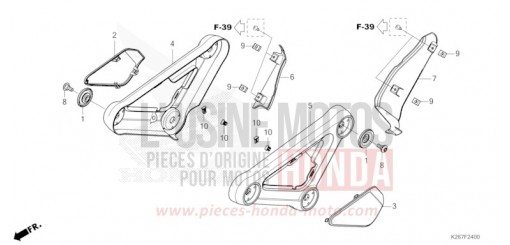 COUVERCLE LATERAL MSX125AN de 2022